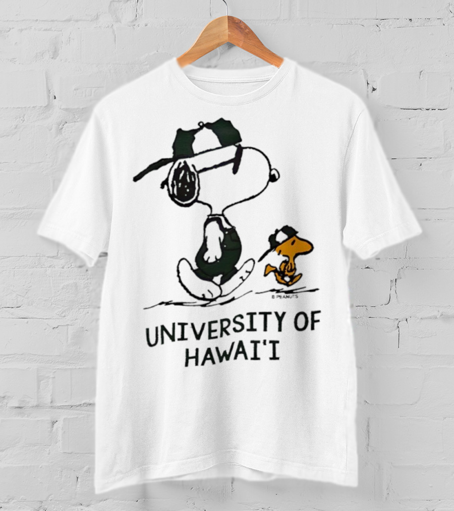 Snoopy And Woodstock University Of Hawai'i Adventure T-Shirt