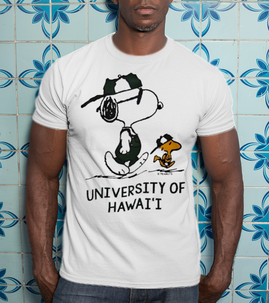 Snoopy And Woodstock University Of Hawai'i Adventure T-Shirt