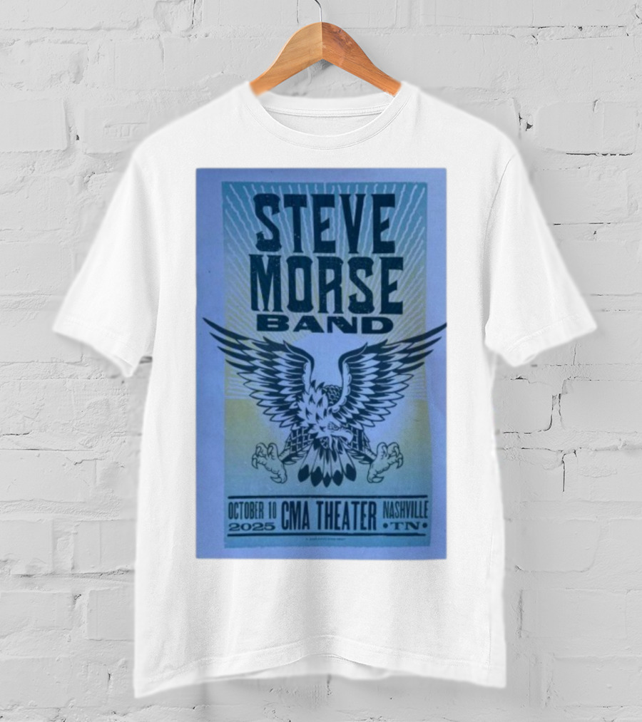 Steve Morse Band CMA Theater Nashville TN October 10 2025 Eagle Design T-Shirt