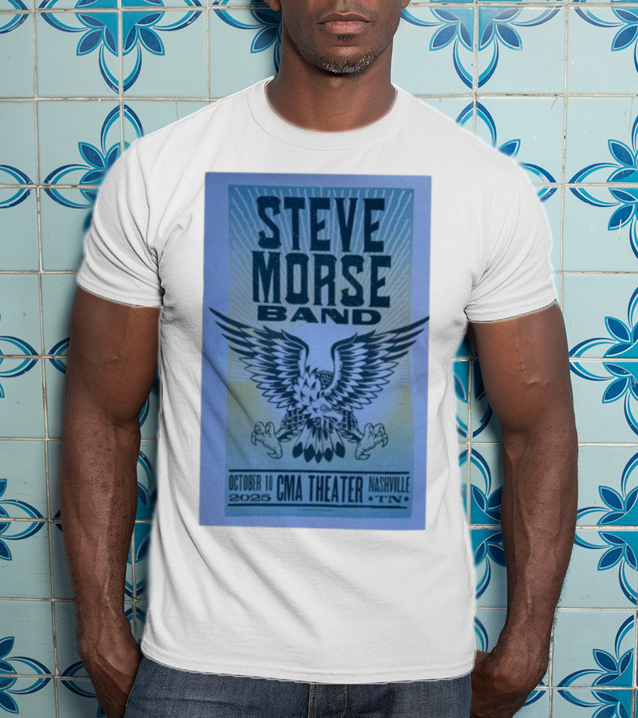 Steve Morse Band CMA Theater Nashville TN October 10 2025 Eagle Design T-Shirt