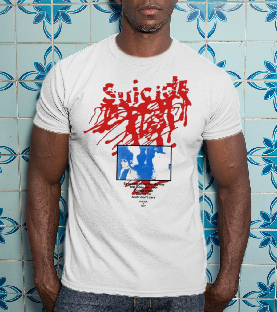 Suicide USA Rocket 1977 Speeding Down Skyway 100 Miles Per Hour Gonna Crash T-Shirt