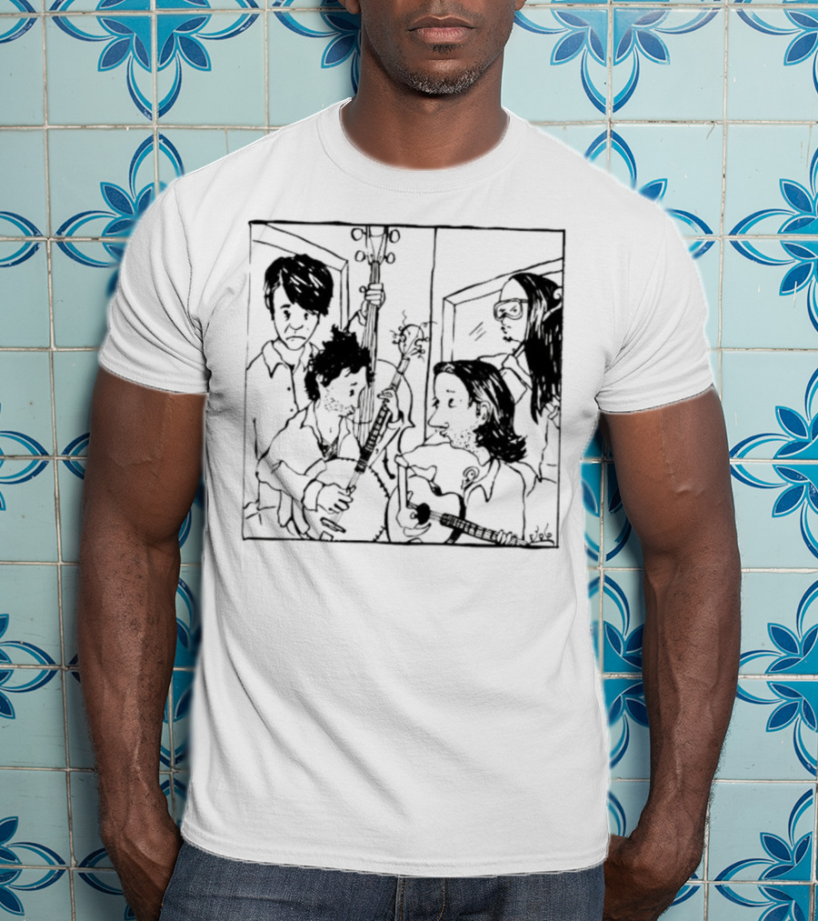 The Avett Brothers Seth Sketch Portrait T-Shirt