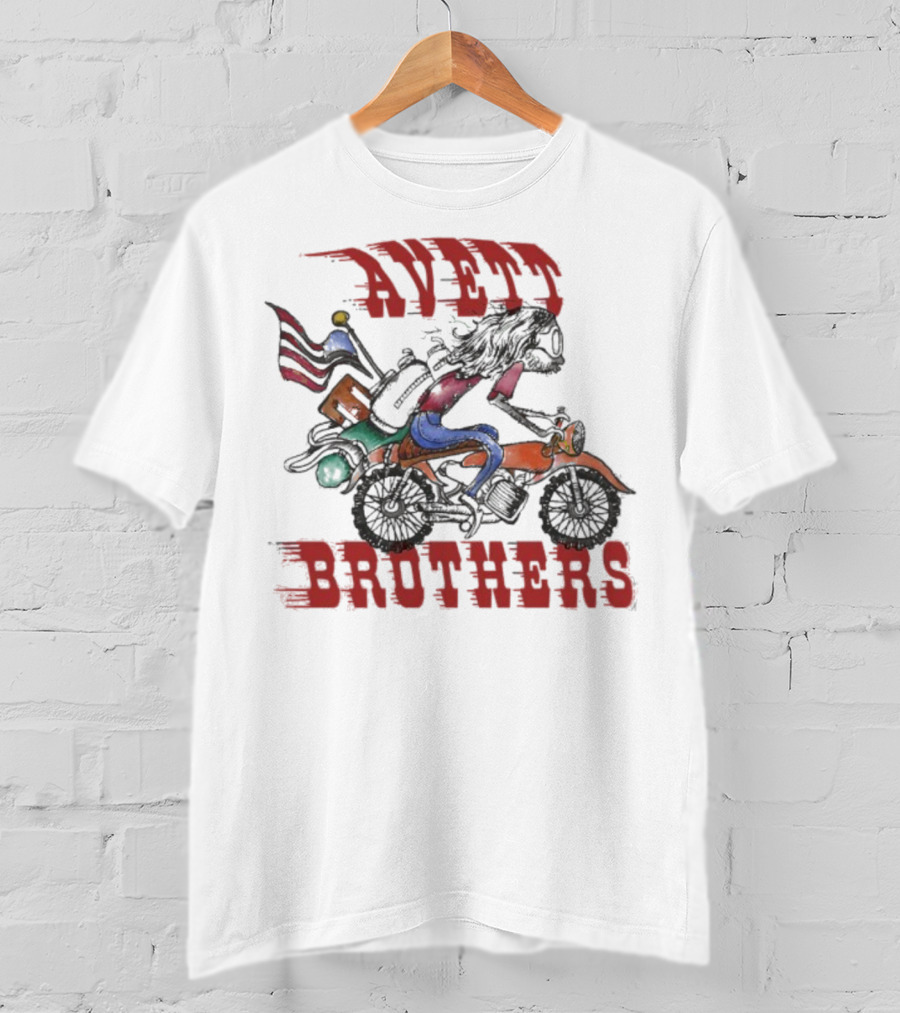 Avett Brothers Motorcycle American Flag Rider T-Shirt