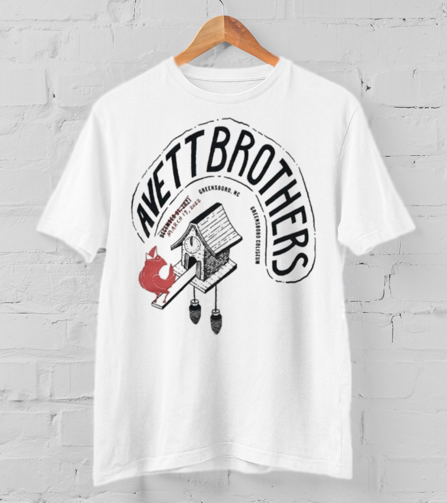 Avett Brothers Greensboro Coliseum NYE 2021 2022 Event Artwork T-Shirt