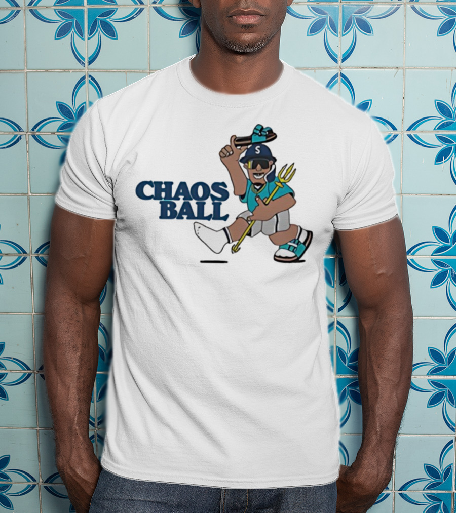 Trillblazin Chaos Ball Seattle Mariners Mascot Design T-Shirt