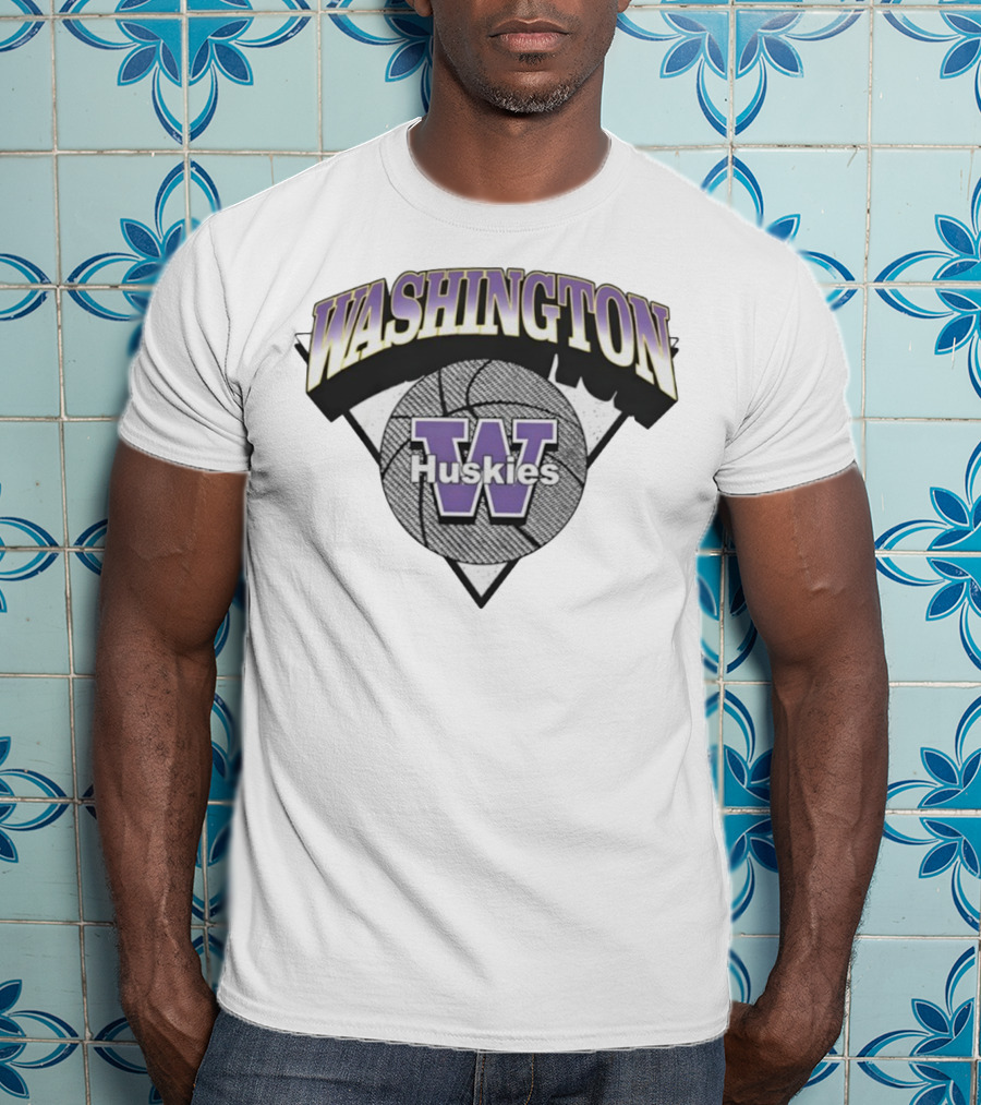 Washington Huskies Basketball Logo W T-Shirt
