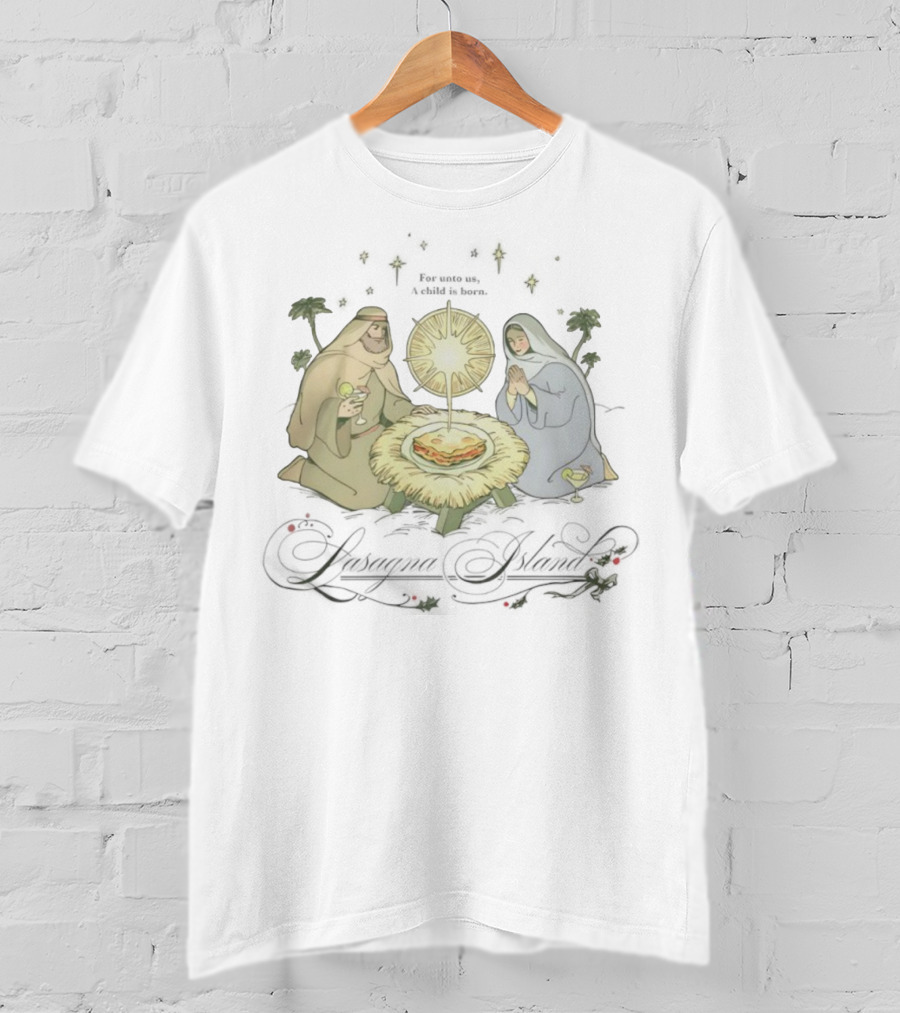 Try Guys Of The Month Dec ’25 Nativity Scene With Lasagna T-Shirt