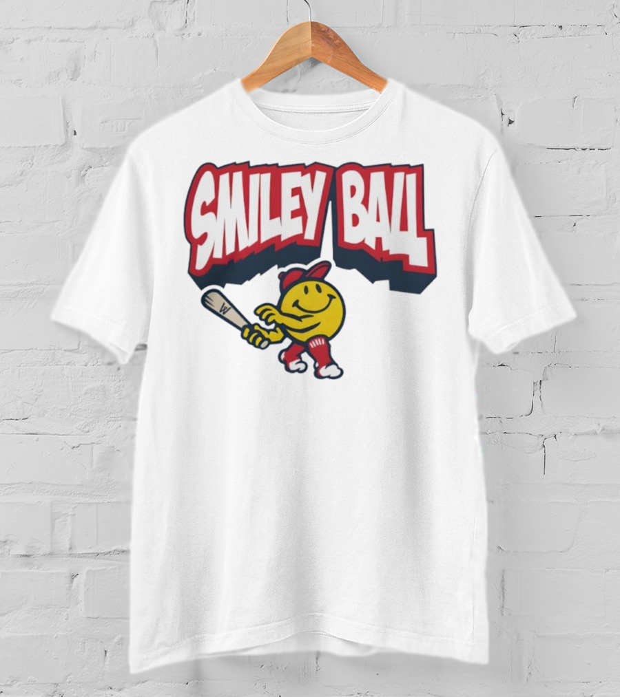Worcester Red Sox Smiley Ball Baseball Character T-Shirt