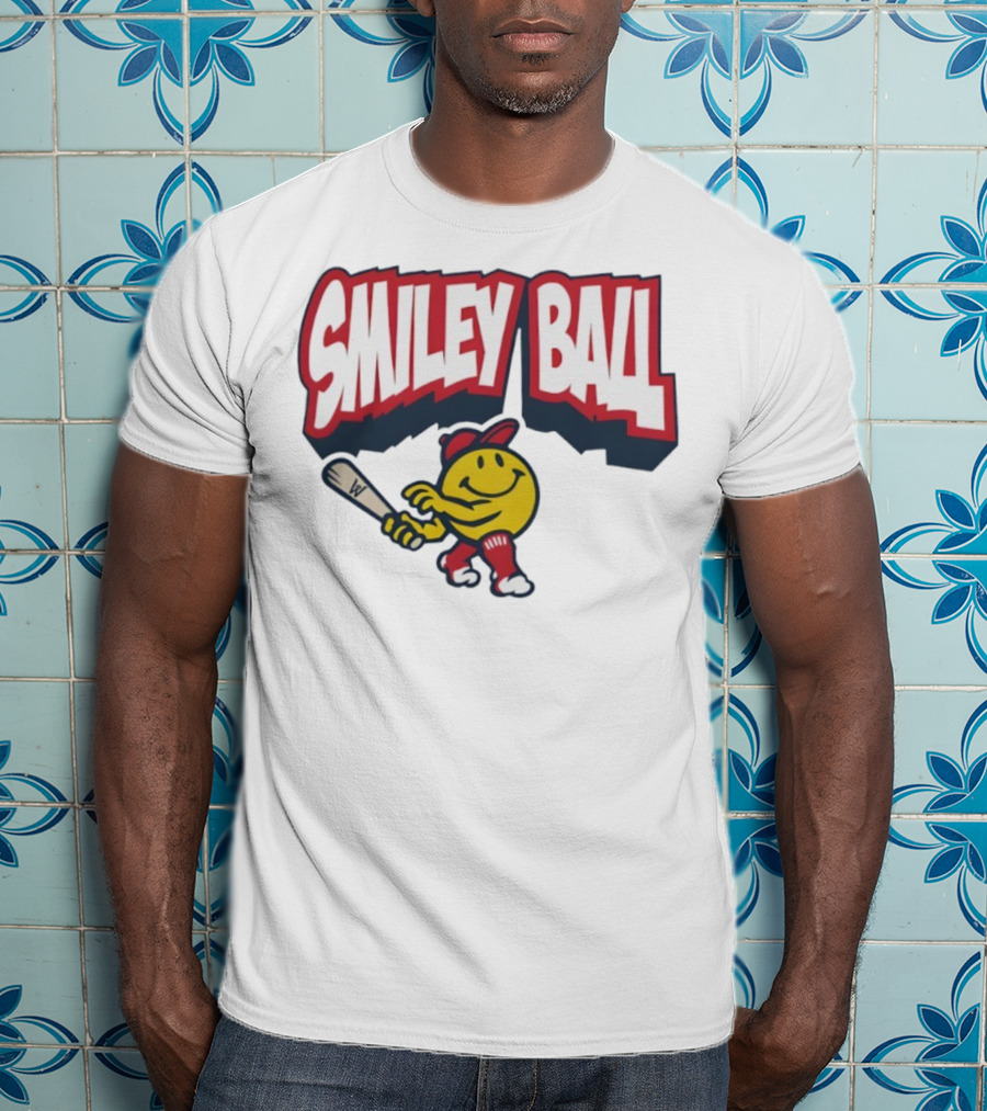 Worcester Red Sox Smiley Ball Baseball Character T-Shirt