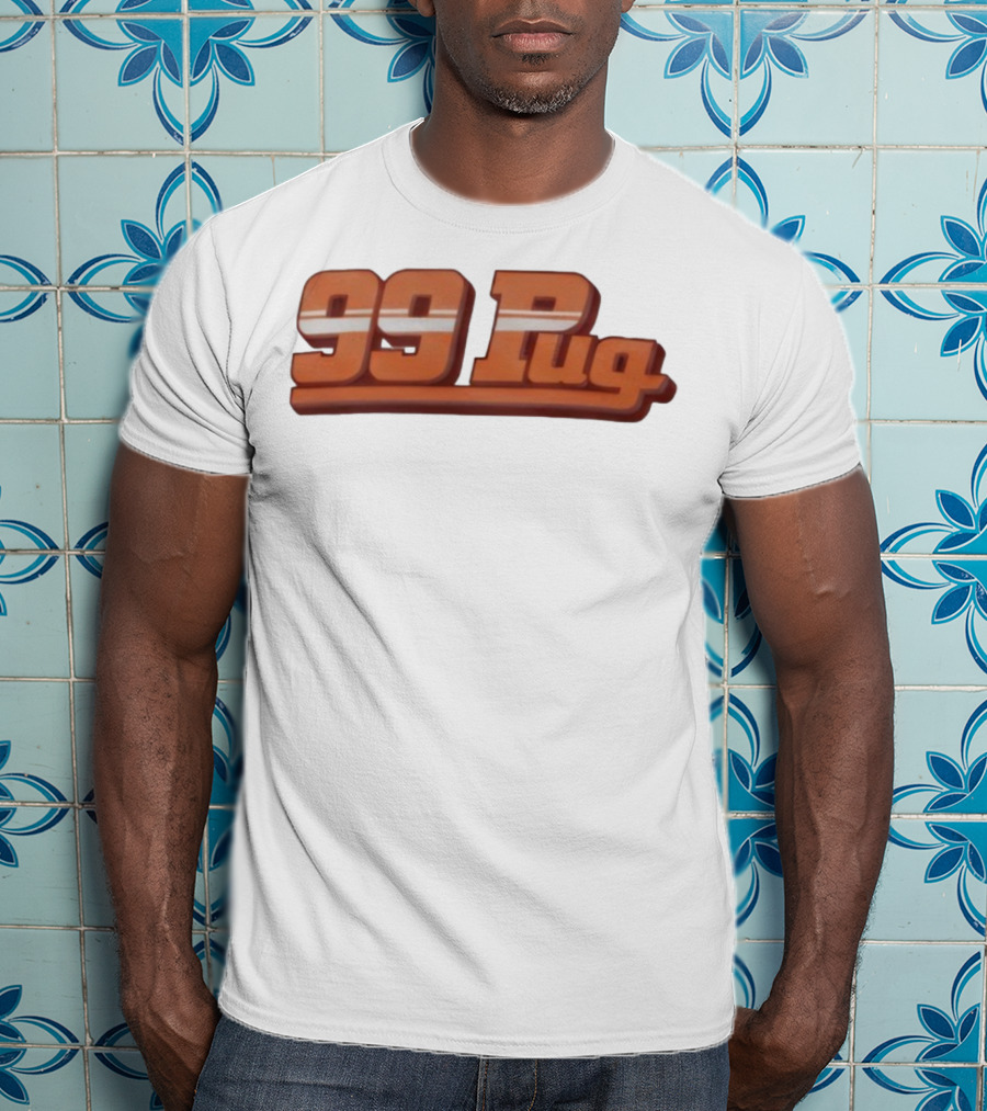 99 Pug Retro Sports Style Bold Font T-Shirt