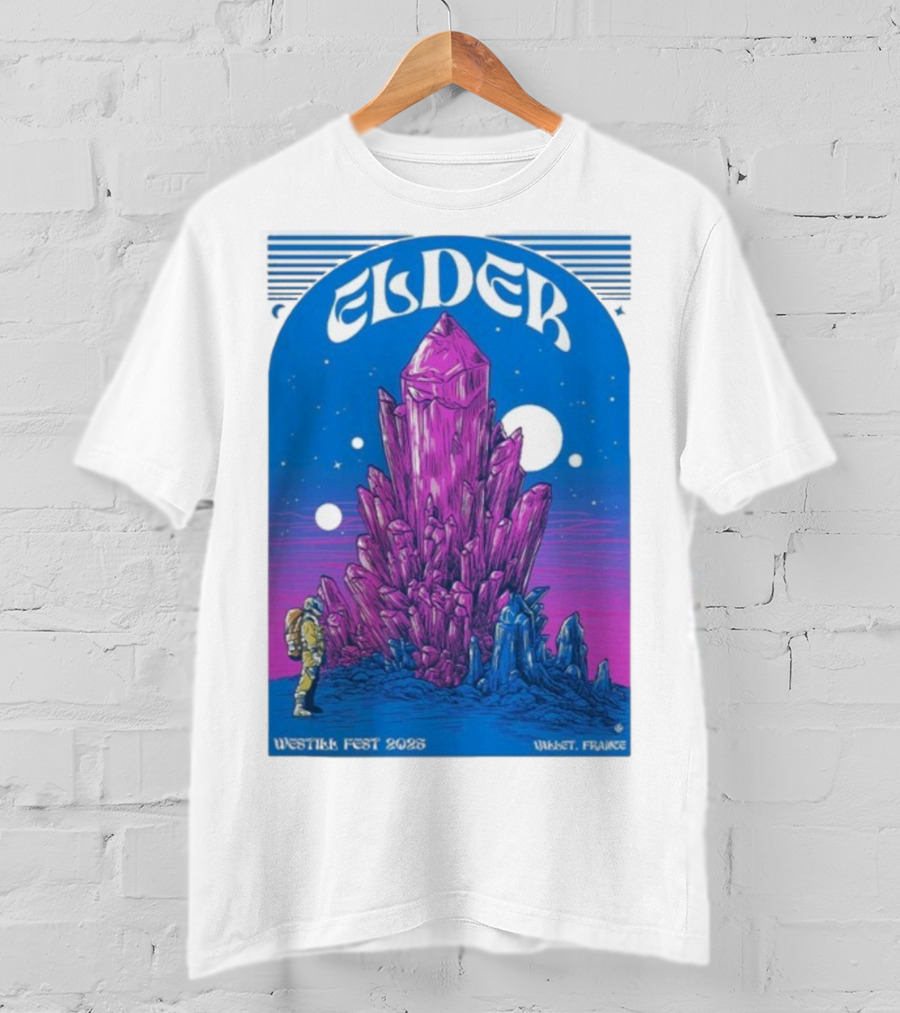 Elder Westill Fest 2025 Vallet France October 31 November 1 Cosmic Crystal Exploration Astronaut T-Shirt
