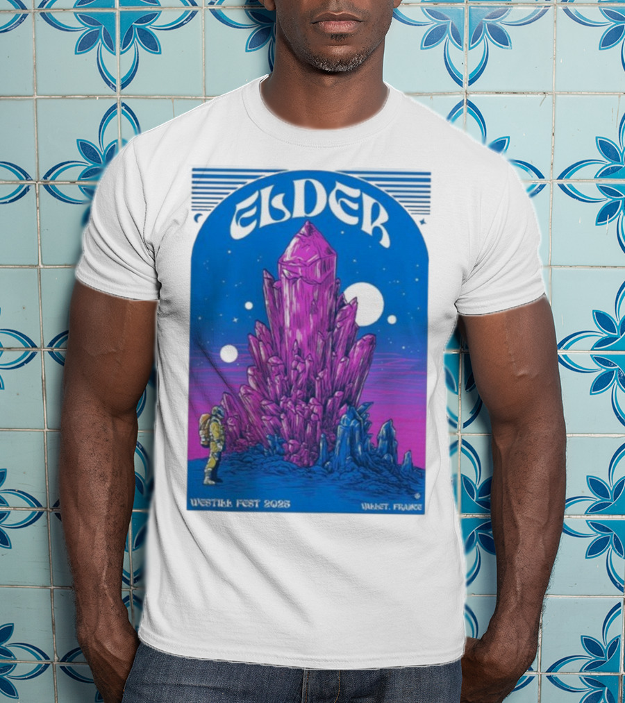 Elder Westill Fest 2025 Vallet France October 31 November 1 Cosmic Crystal Exploration Astronaut T-Shirt