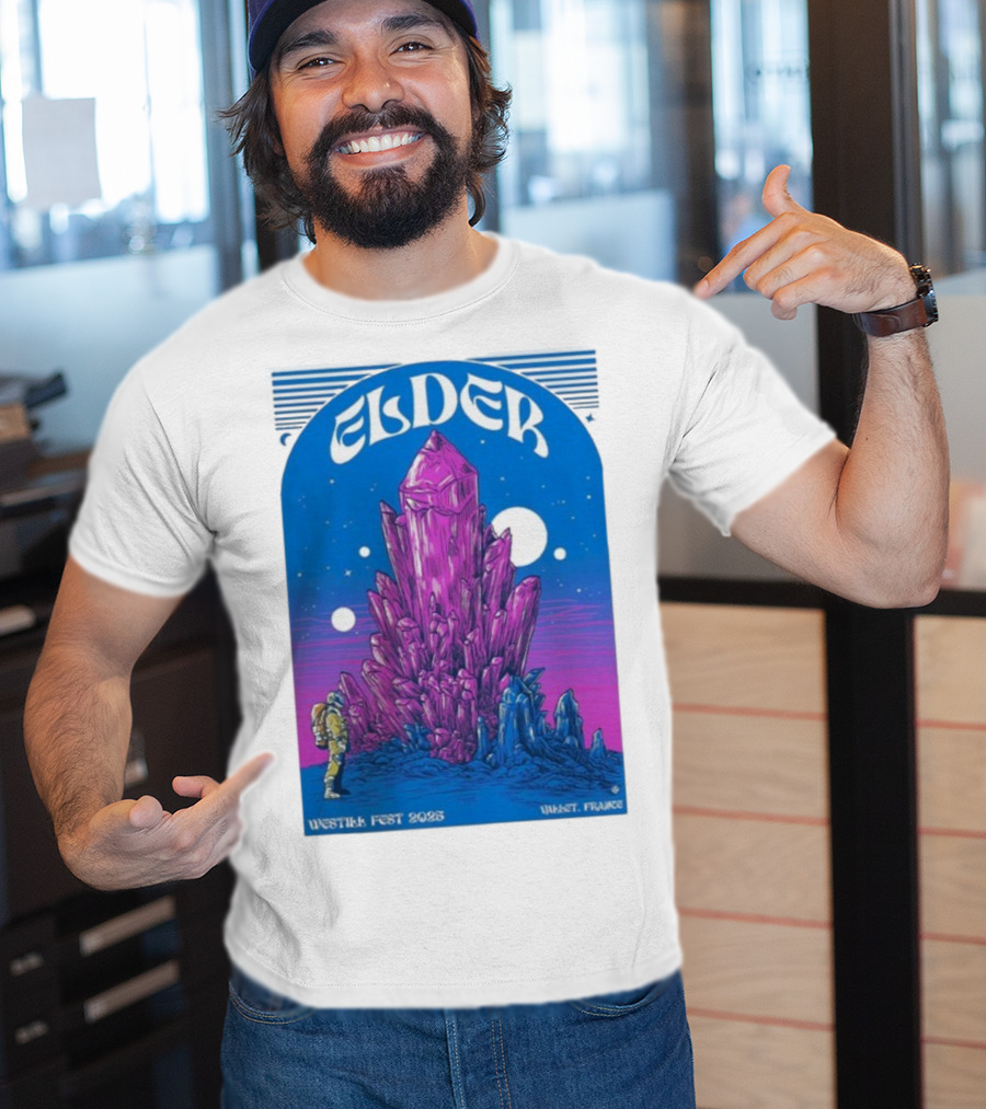 Elder Westill Fest 2025 Vallet France October 31 November 1 Cosmic Crystal Exploration Astronaut T-Shirt