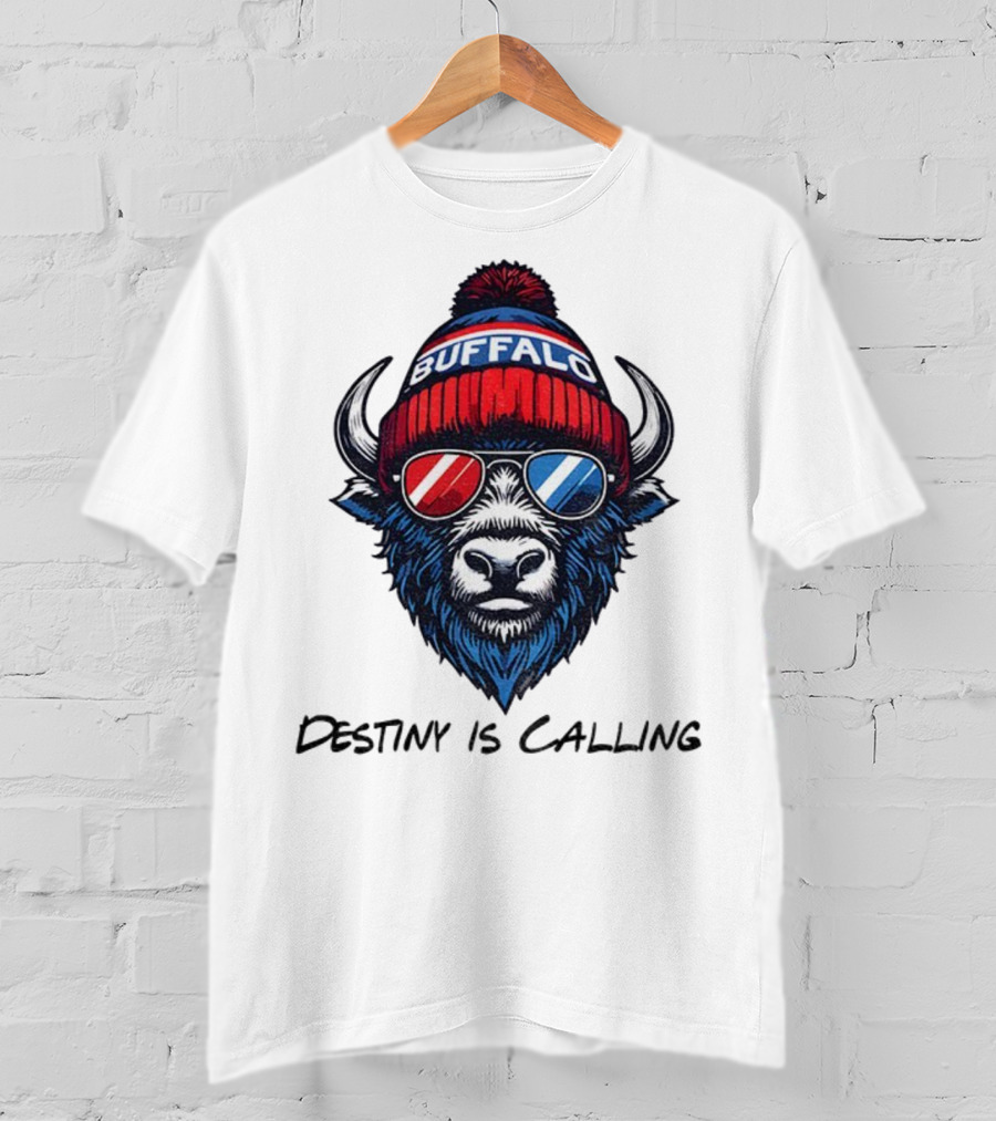 Buffalo Bills Destiny Is Calling 2025 NFL Football Mascot T-Shirt