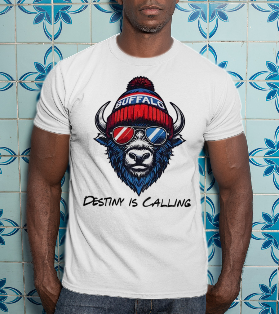 Buffalo Bills Destiny Is Calling 2025 NFL Football Mascot T-Shirt