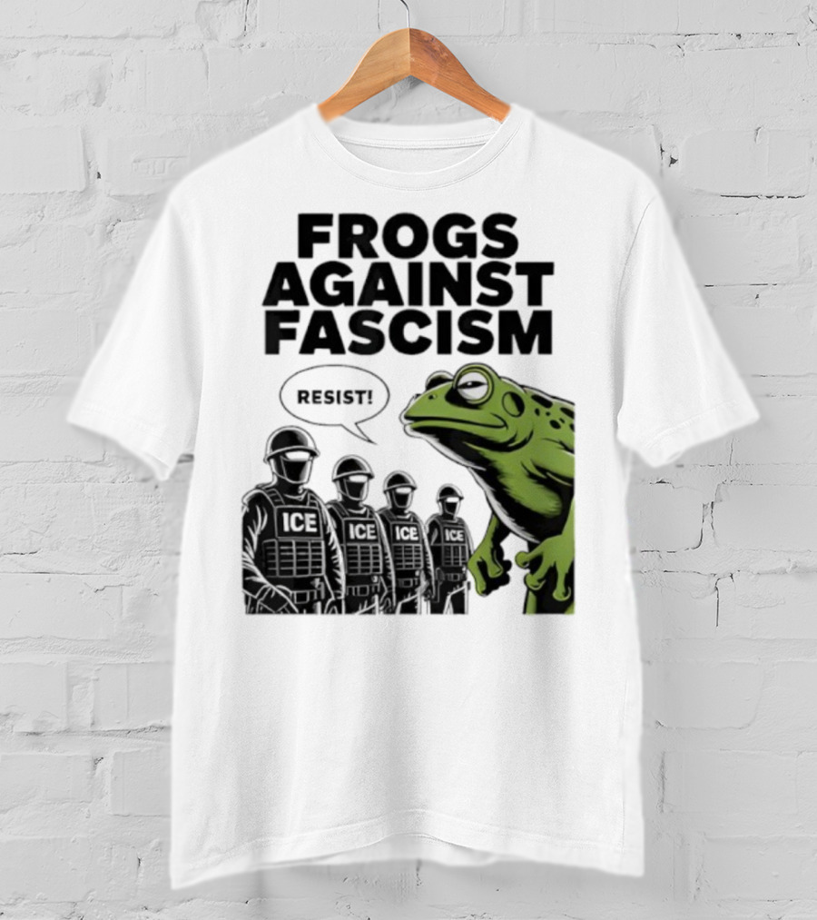 Frogs Against Fascism Resist No Kings USA 50501 T-Shirt