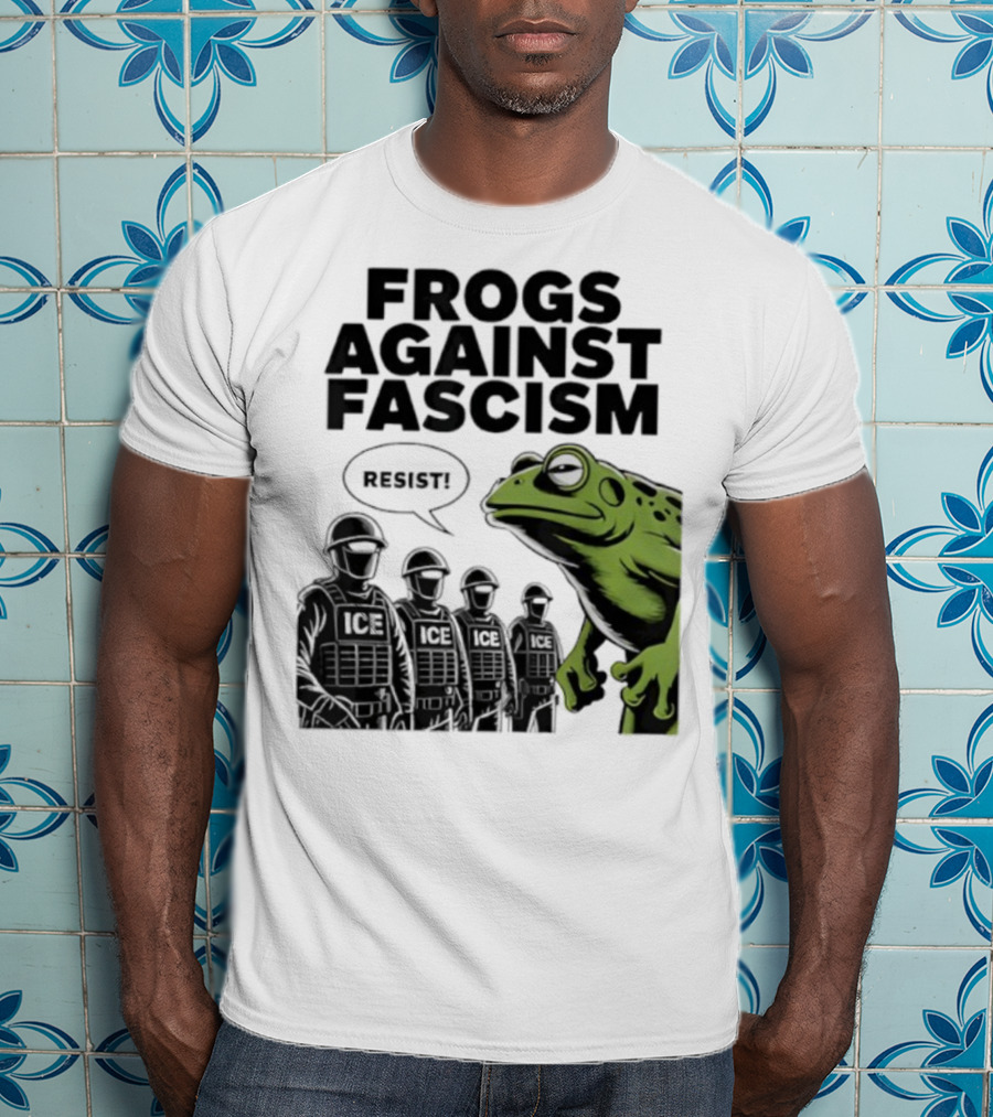 Frogs Against Fascism Resist No Kings USA 50501 T-Shirt