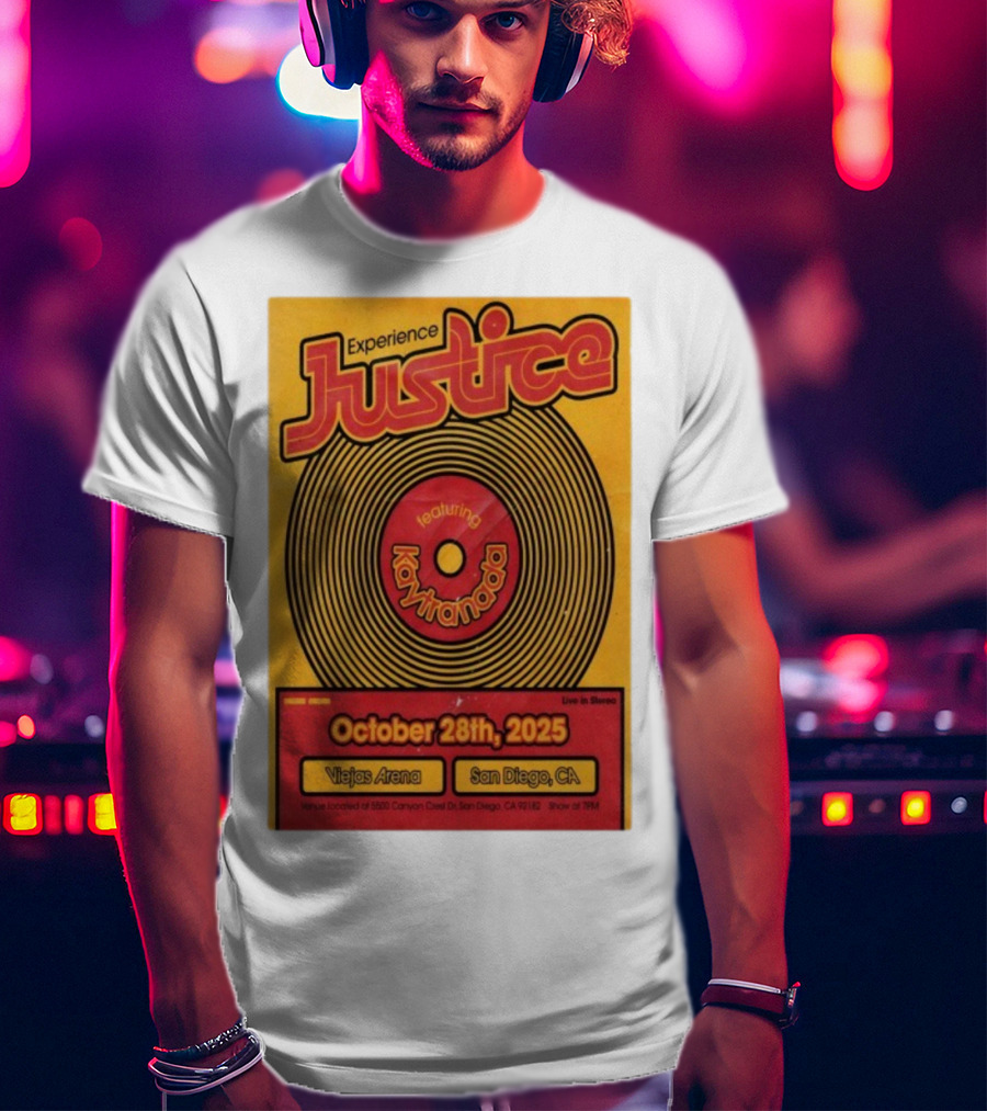 Experience Justice Featuring Kaytranada Live In Stereo October 28th 2025 Viejas Arena San Diego CA T-Shirt
