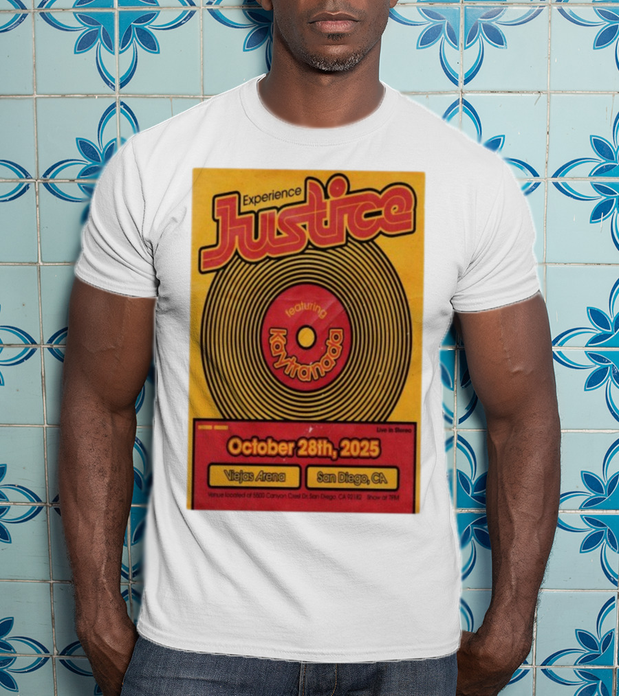 Experience Justice Featuring Kaytranada Live In Stereo October 28th 2025 Viejas Arena San Diego CA T-Shirt