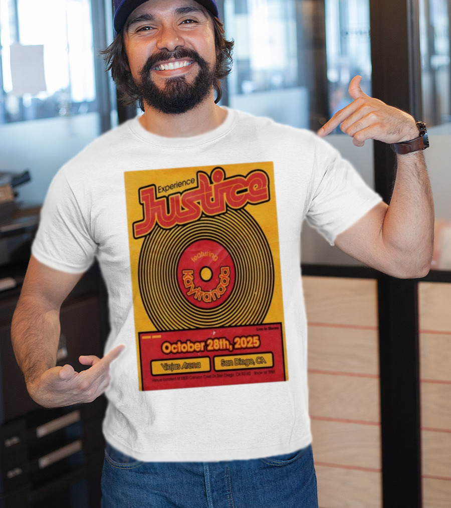 Experience Justice Featuring Kaytranada Live In Stereo October 28th 2025 Viejas Arena San Diego CA T-Shirt