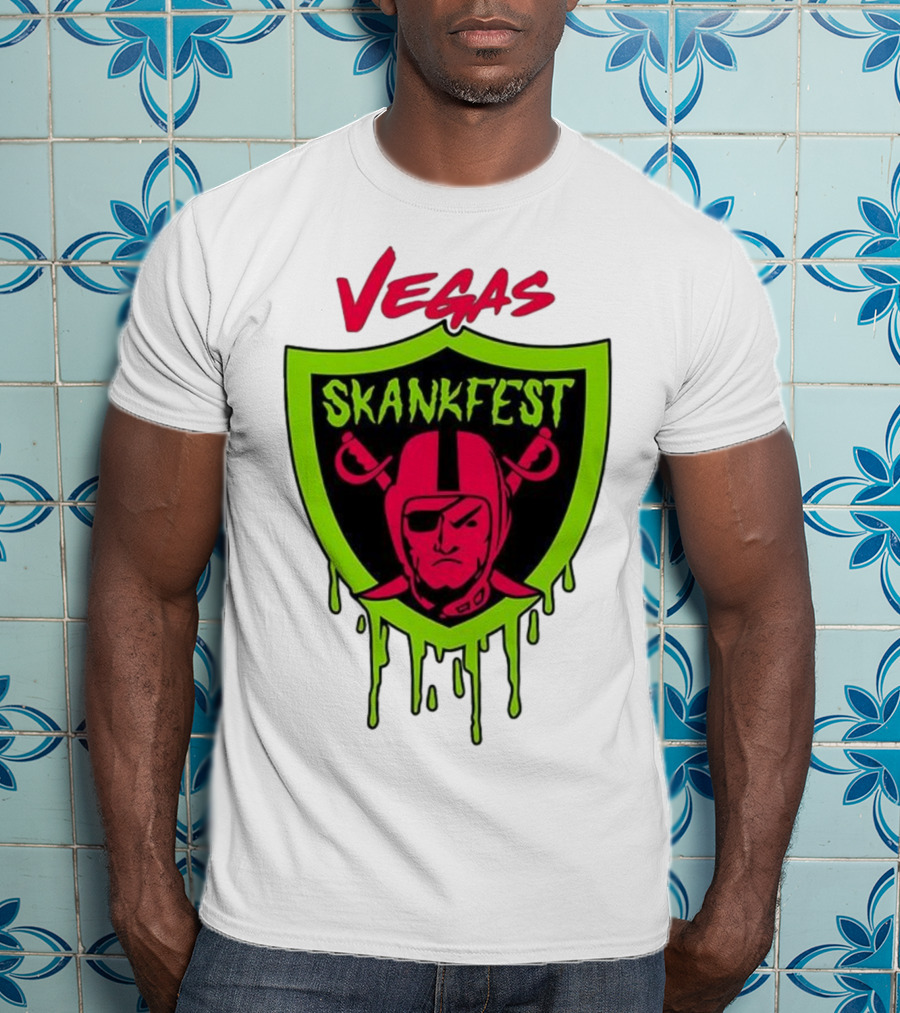 Vegas Skankfest Raiders Inspired Emblem T-Shirt
