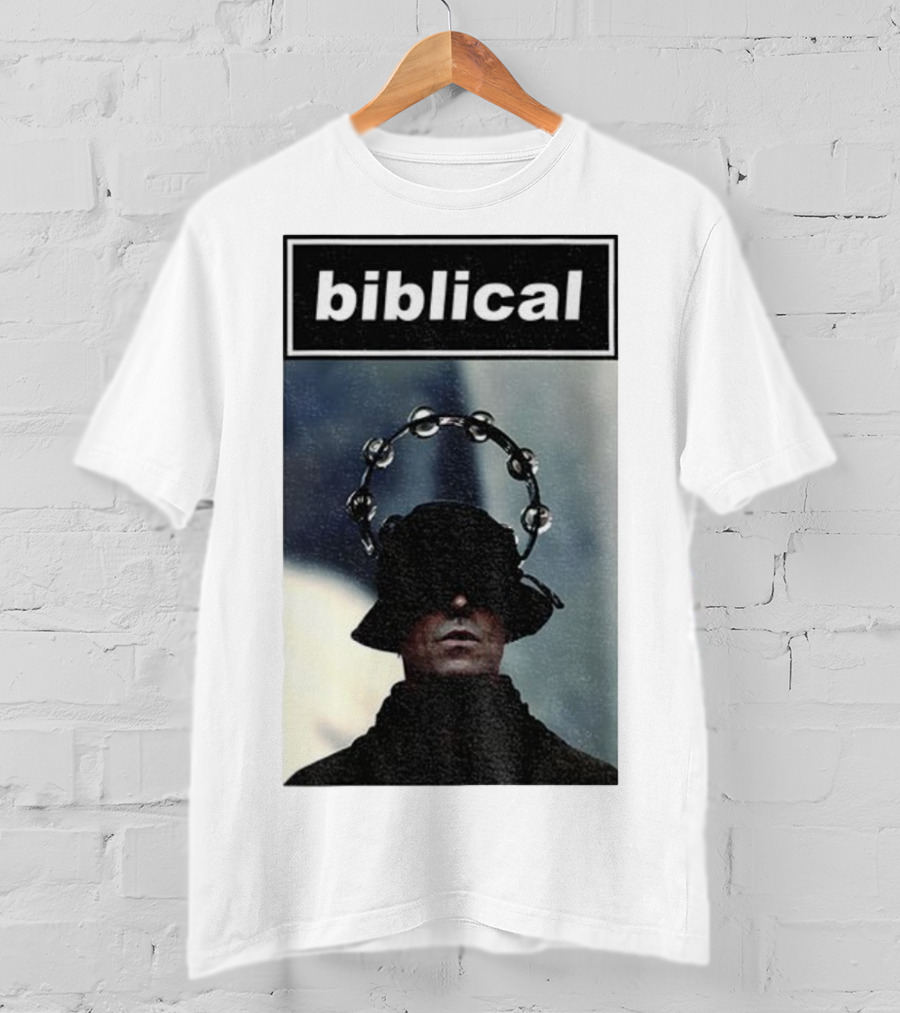 Biblical Liam Gallagher Tambourine Oasis Concert Music Lovers T-Shirt