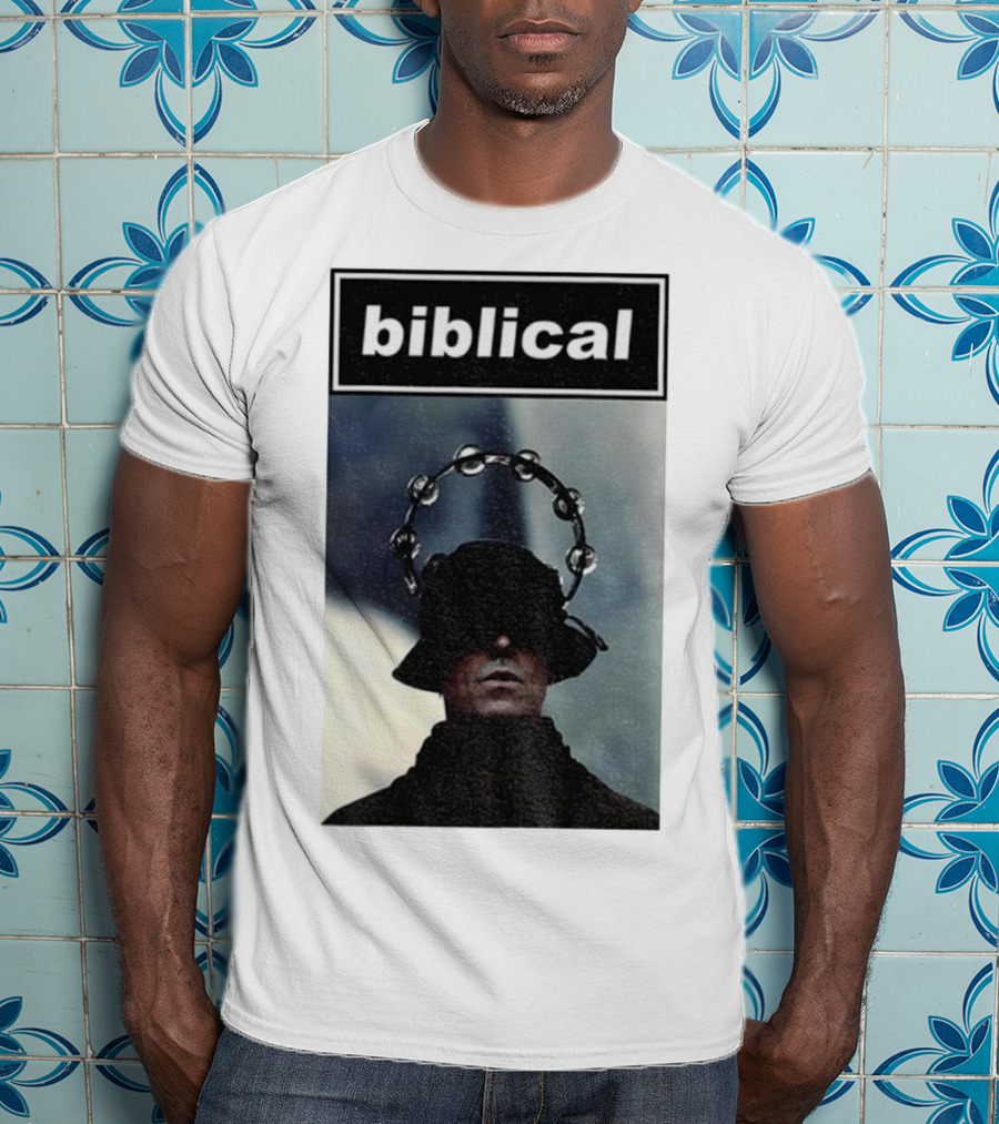 Biblical Liam Gallagher Tambourine Oasis Concert Music Lovers T-Shirt