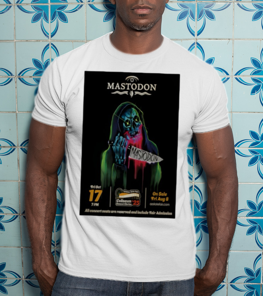 Mastodon Arizona State Fairgrounds 2025 Concert Series October 17 Coliseum T-Shirt