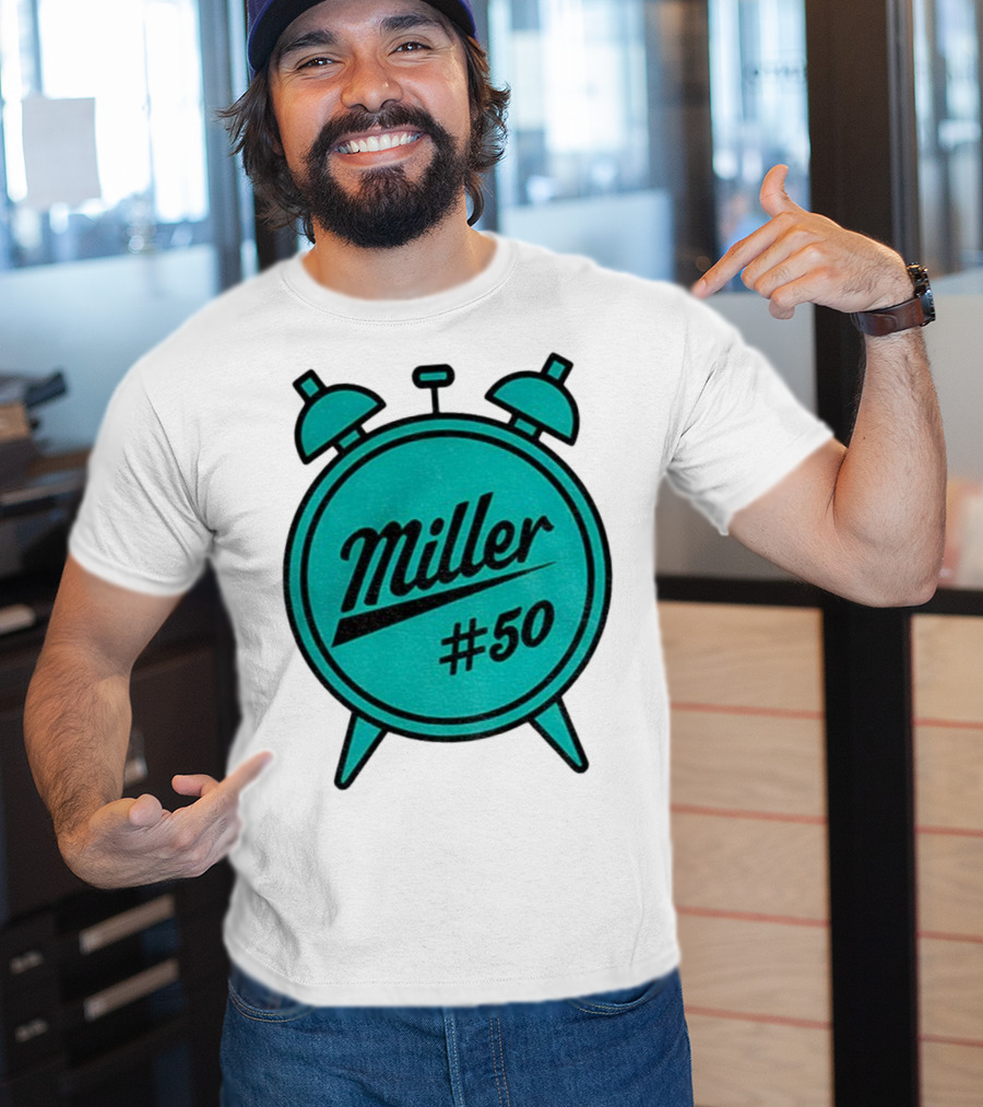 Miller Lite #50 Miller O'Clock Teal Alarm T-Shirt