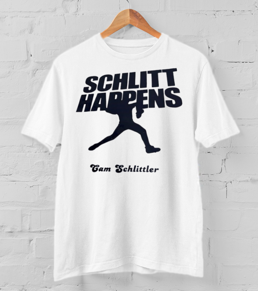 New York Baseball Schlitt Happens Cam Schlittler T-Shirt
