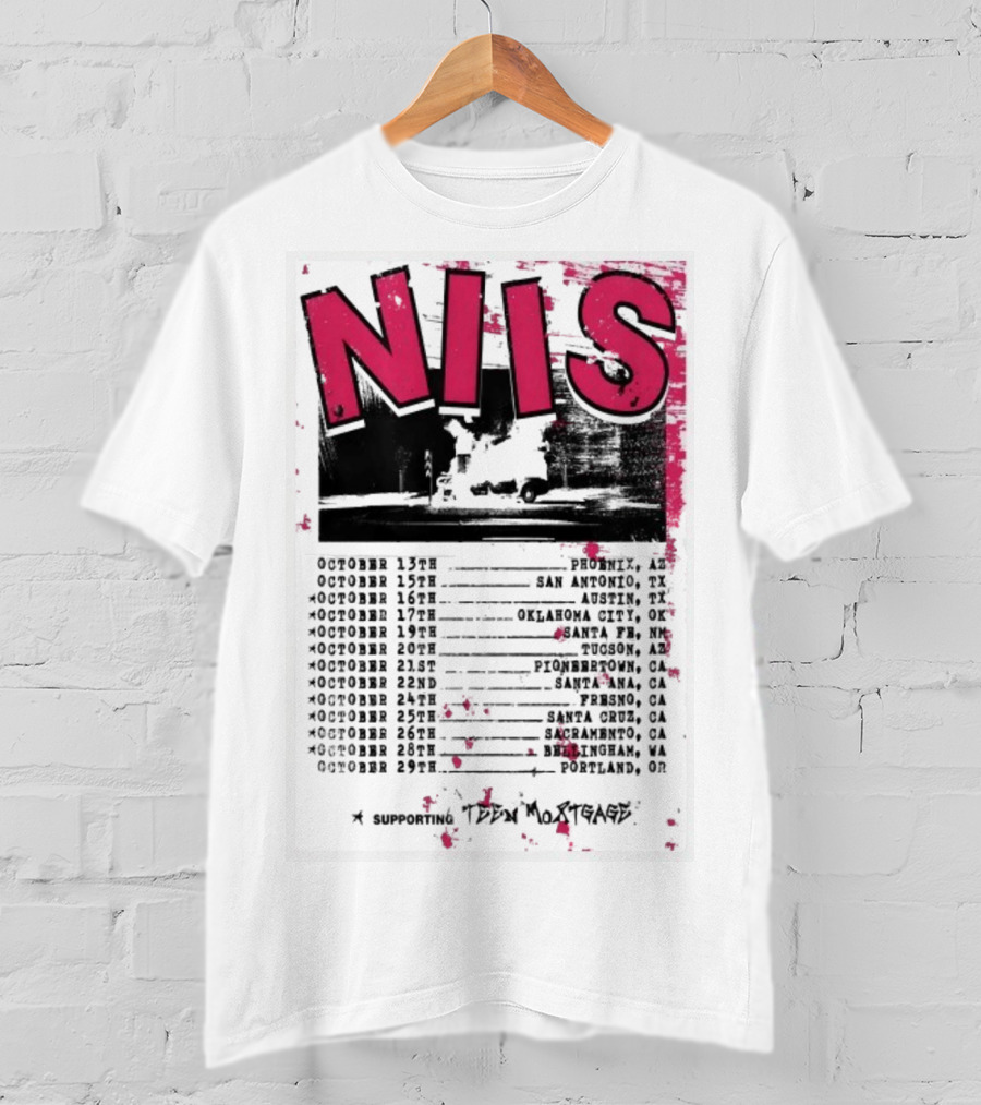 NIS October 2025 Tour San Diego Los Angeles Oakland Denver T-Shirt