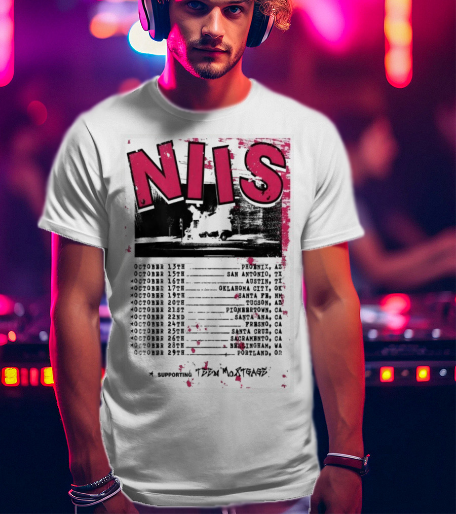 NIS October 2025 Tour San Diego Los Angeles Oakland Denver T-Shirt