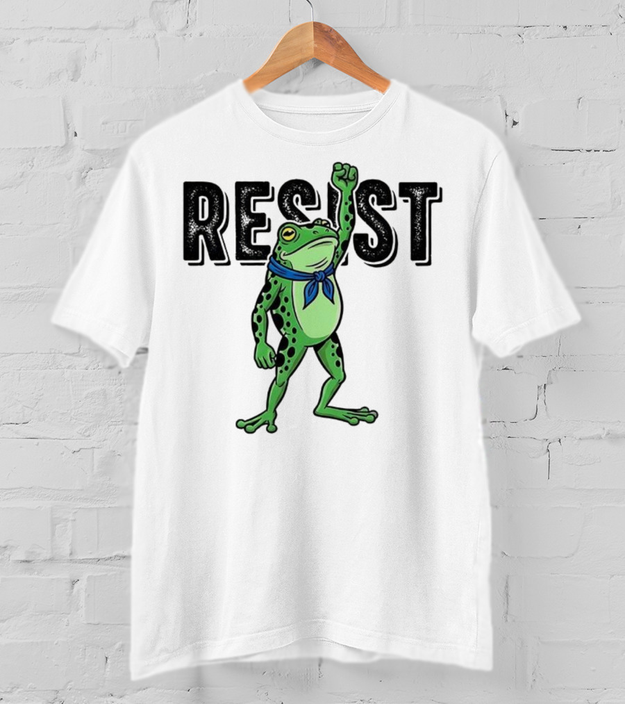 Portland Frog Resist Fist Bandana T-Shirt