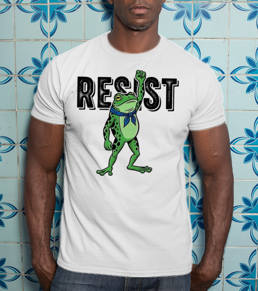 Portland Frog Resist Fist Bandana T-Shirt