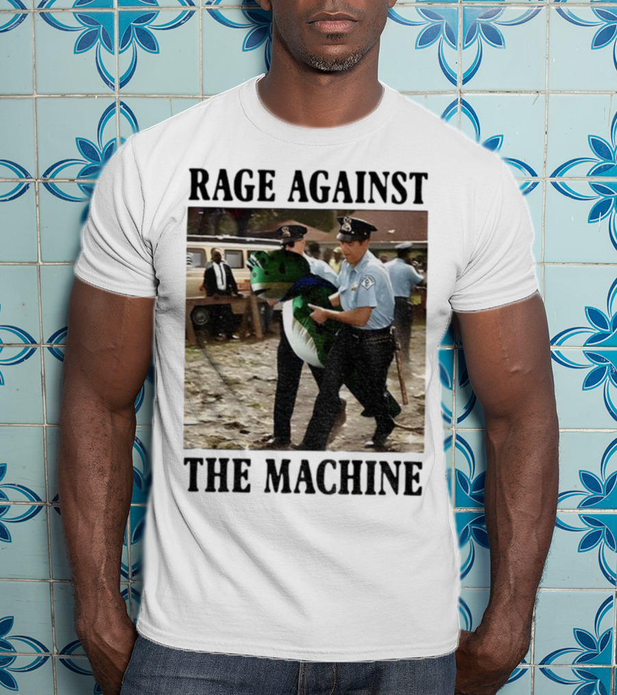 Rage Against The Machine Frog Police Scene Portland T-Shirt