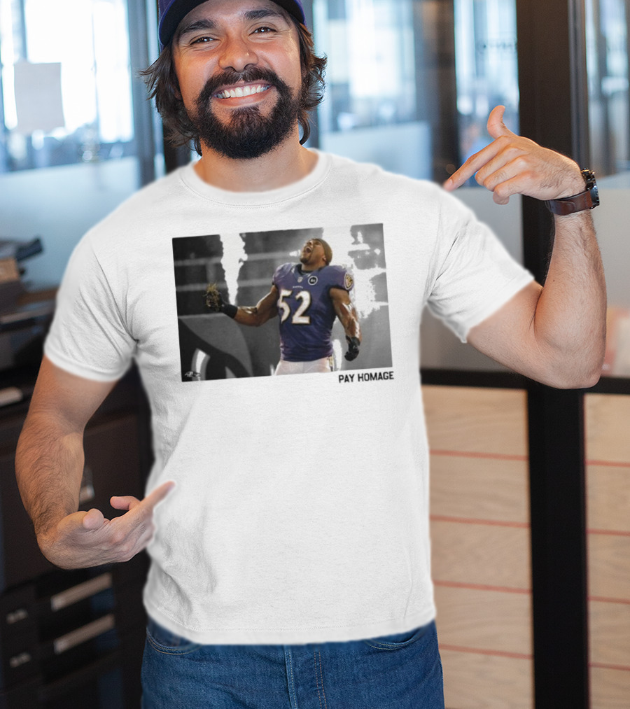 Ray Lewis Baltimore Ravens Legendary Passion NFL 52 T-Shirt