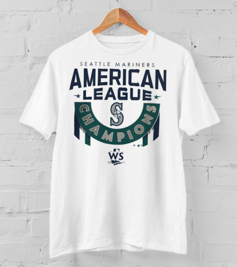 Seattle Mariners American League Champions 2025 Baseball T-Shirt