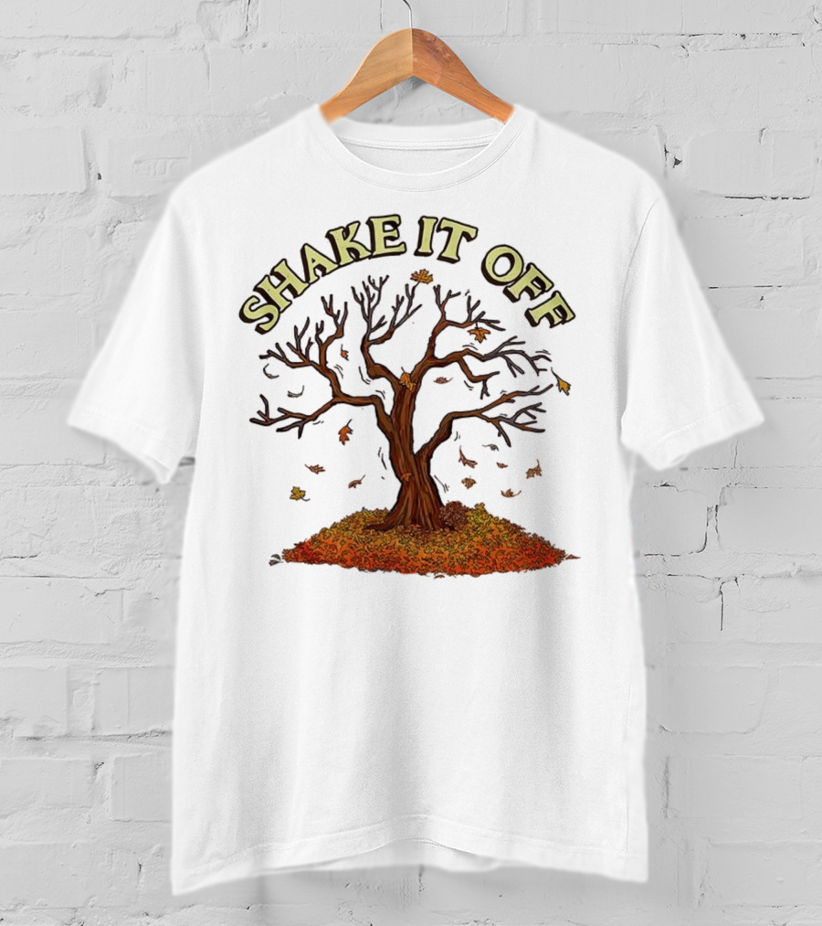 Shake It Off Autumn Leaves Falling Tree T-Shirt