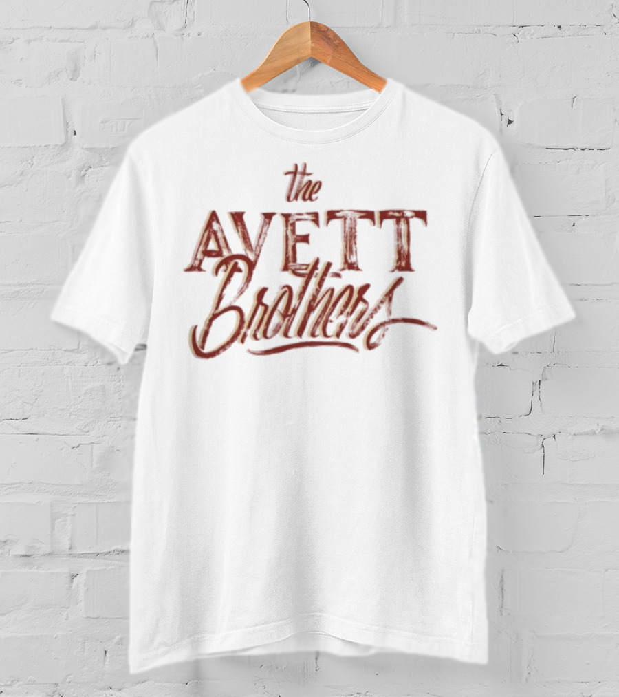 The Avett Brothers Painted Sign Style Text T-Shirt