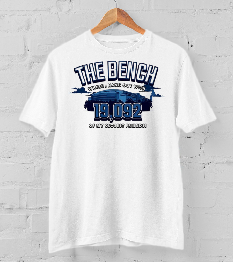 The Bench Where I Hang Out With 19092 Of My Closest Friends Tampa Bay Lightning T-Shirt