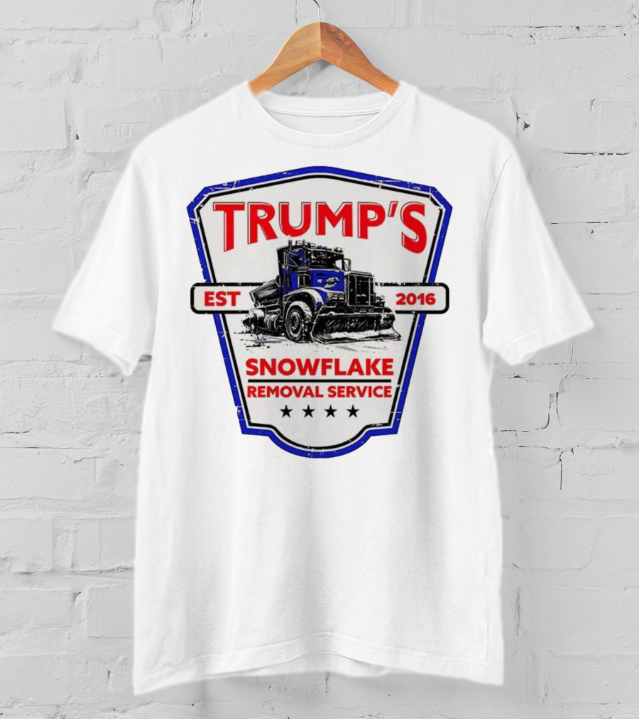 Trump’s Snowflake Removal Service EST 2016 Truck Shield T-Shirt