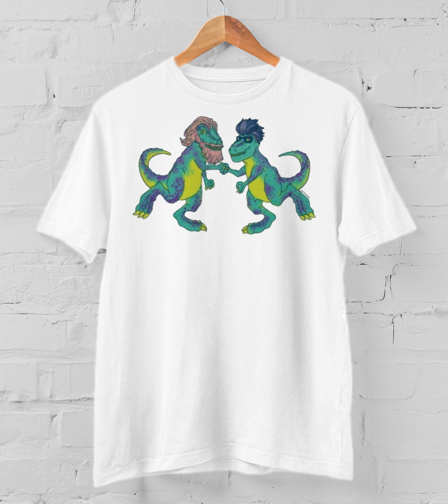 Tyrannosaurus Rhett & Link Dinosaur Handshake T-Shirt