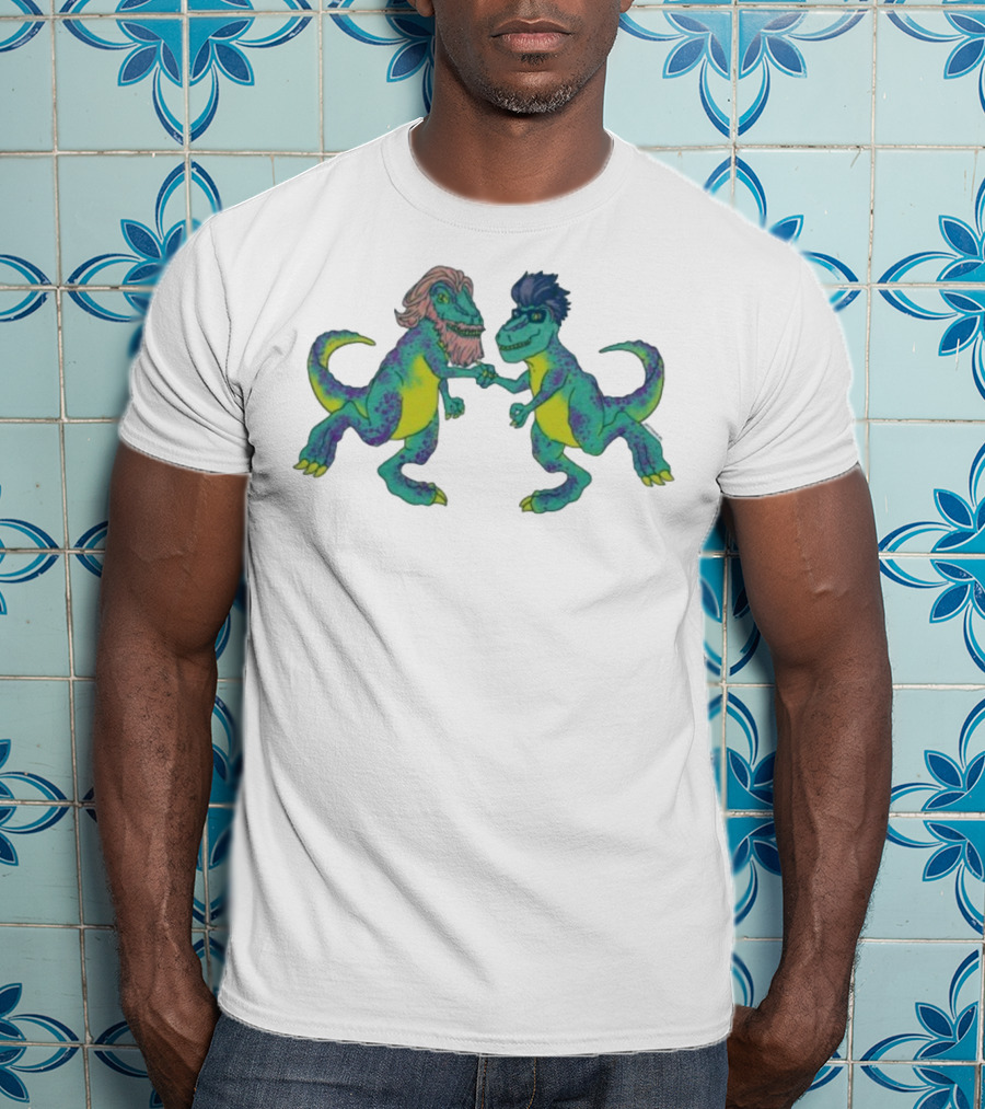 Tyrannosaurus Rhett & Link Dinosaur Handshake T-Shirt