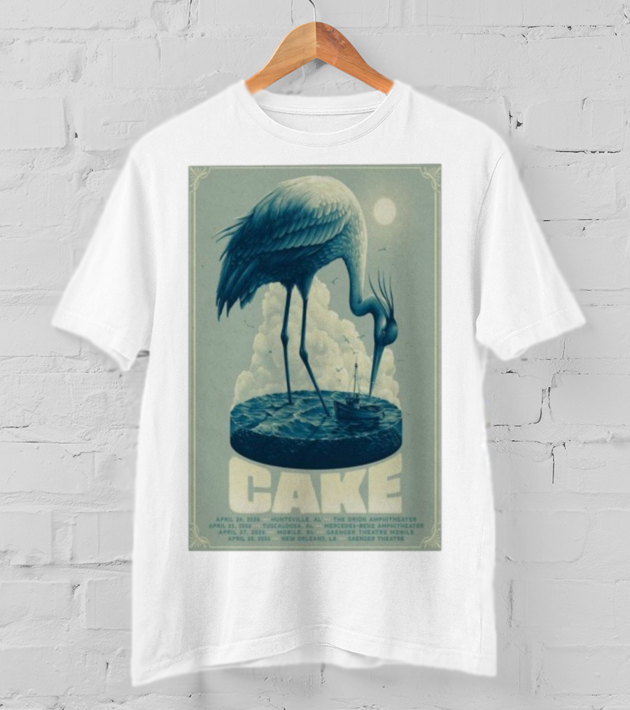 Cake Show 2026 Tour Alabama Louisiana Huntsville Tuscaloosa Mobile New Orleans Saenger Theatre Mercedes-Benz Orion Amphitheater T-Shirt