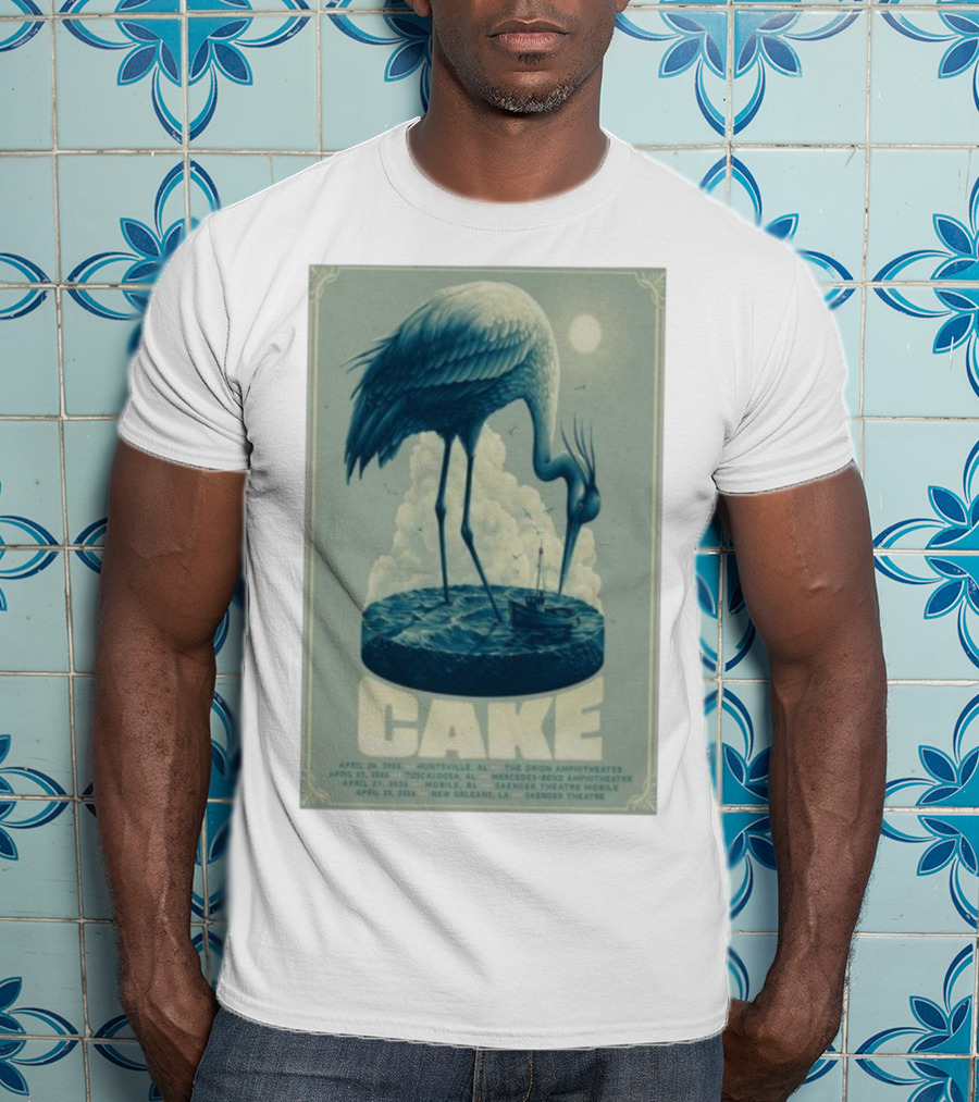 Cake Show 2026 Tour Alabama Louisiana Huntsville Tuscaloosa Mobile New Orleans Saenger Theatre Mercedes-Benz Orion Amphitheater T-Shirt
