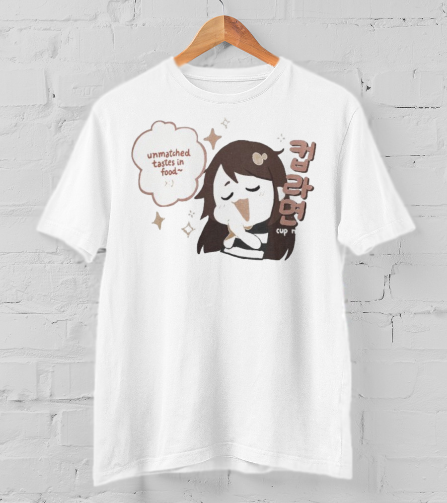 Emirichu Cup Noodles Unmatched Tastes In Food Cute Character Style T-Shirt