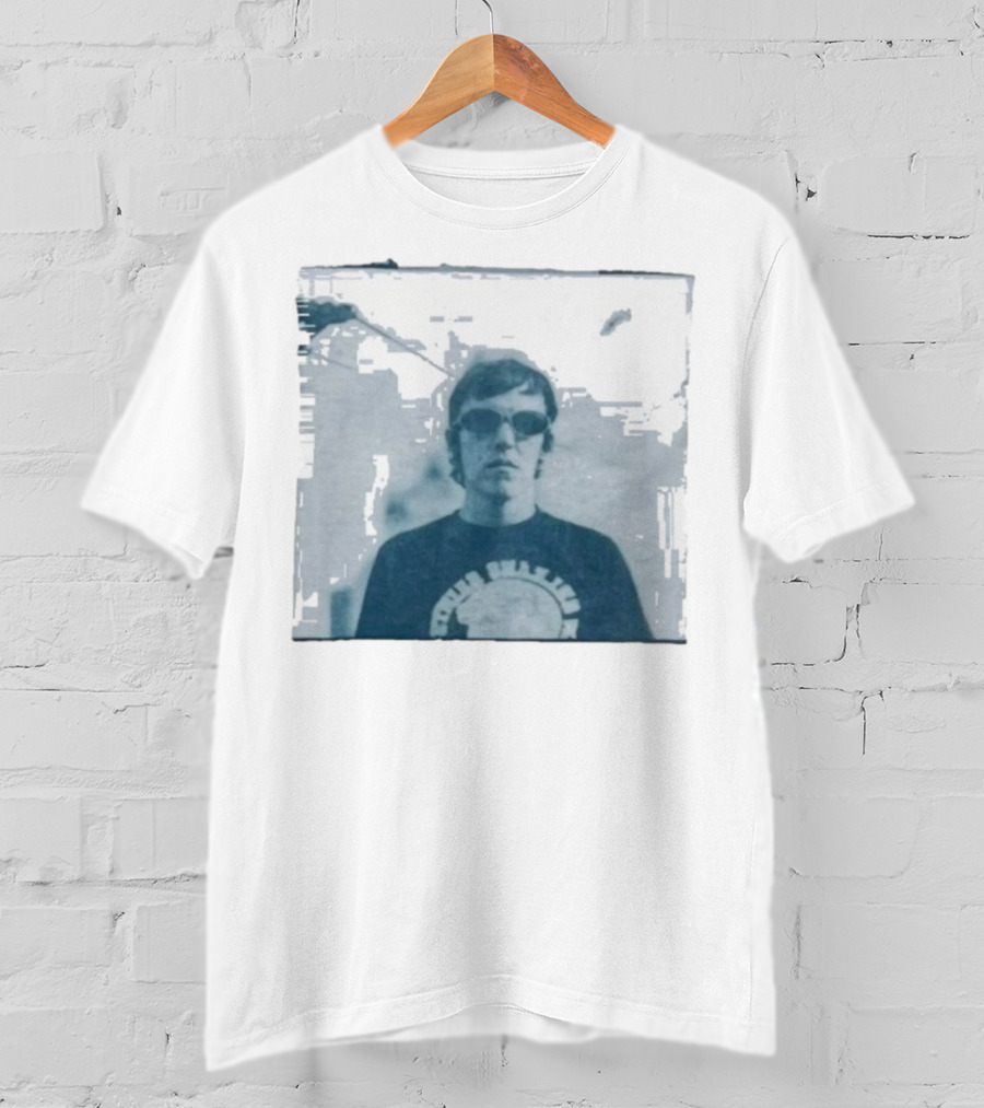 Elliott Smith Figure With Nirvana Sunburst Logo T-Shirt