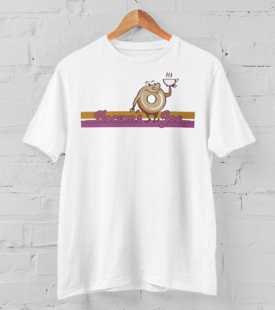 Fallout Slocum’s Joe Coffee Donut Character Graphic T-Shirt