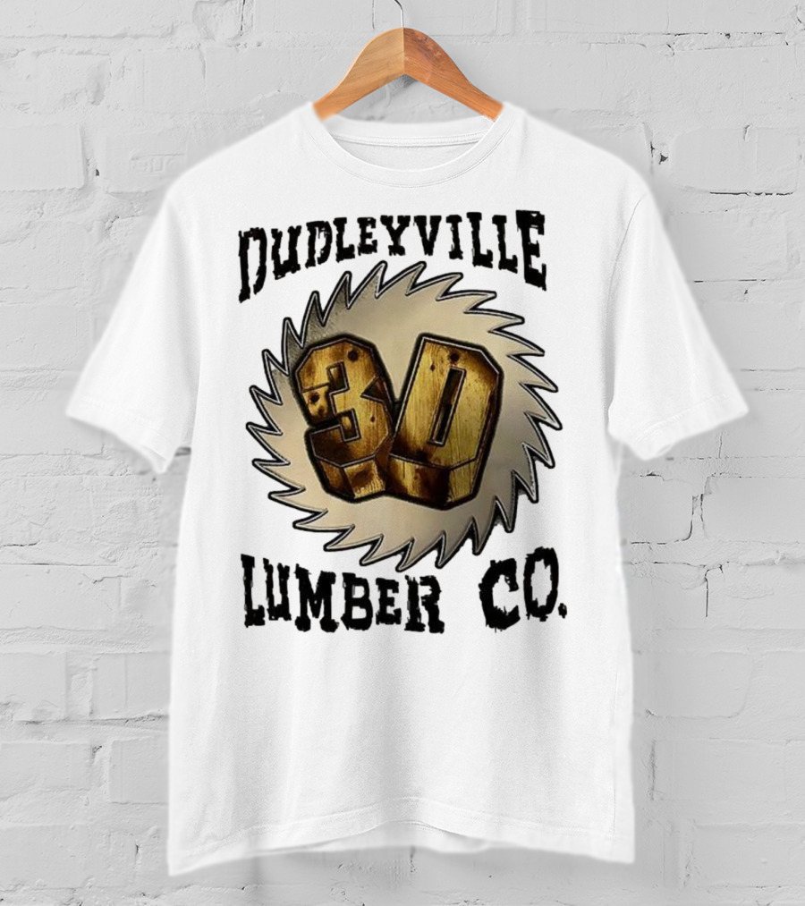 Dudleyville 3D Lumber Co Saw Blade Logo T-Shirt