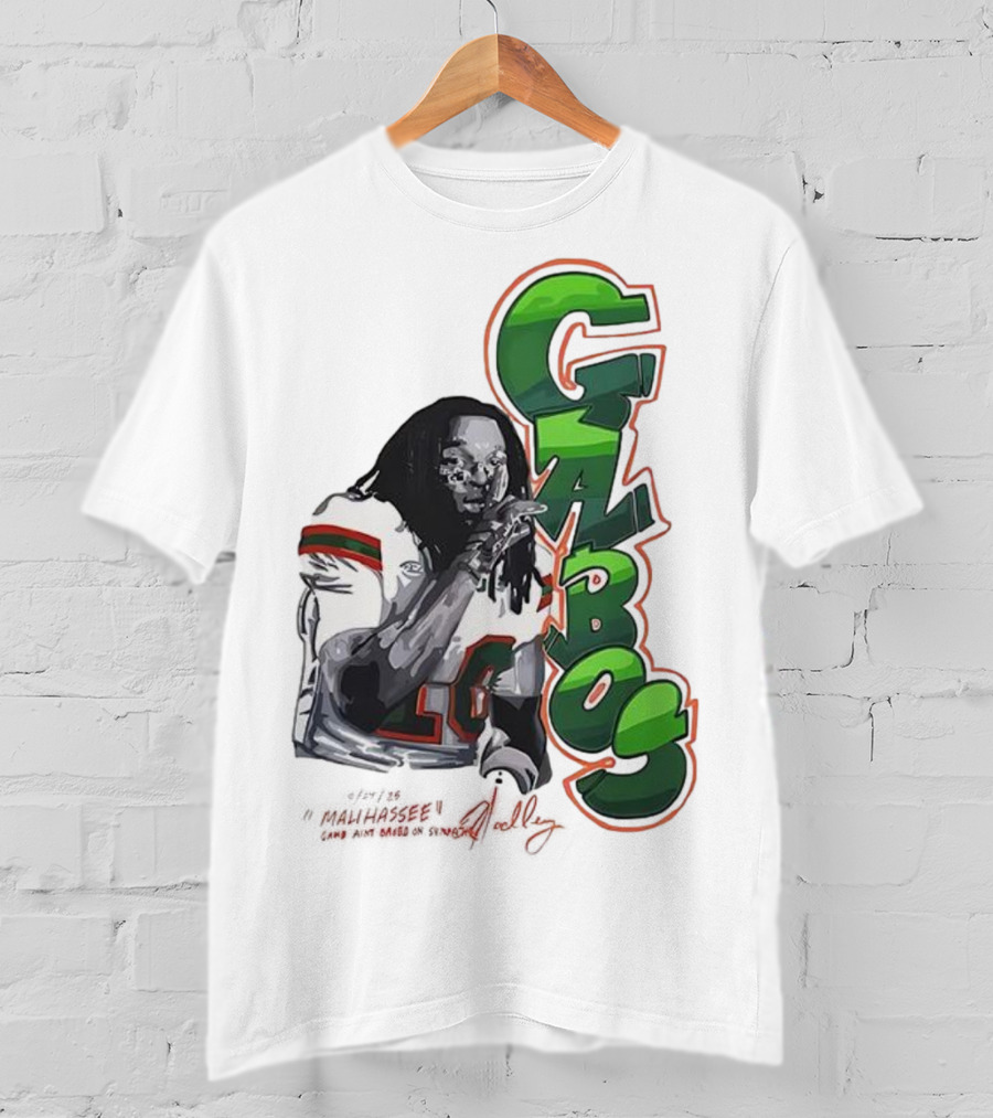Malachi Toney Gabos Miami Hurricanes Malihassee Signature T-Shirt